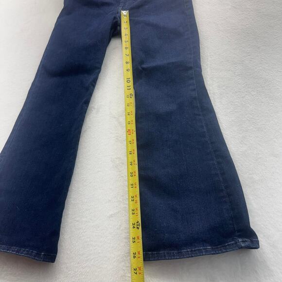 Frame Women's Le One Crop Mini Boot Denim Jeans Size 2 Bootcut Cropped Preppy - Picture 12 of 13